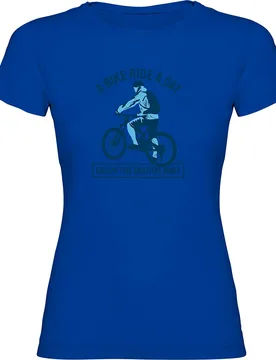 Maglietta A Maniche Corte Keep The Doctor Away Royal Blue - Kruskis - FashionsVida