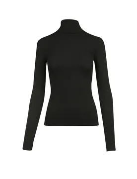 Maglietta a collo alto nero 46 - Marc cain - FashionsVida