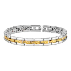TRI Magnet-Armband silber gold