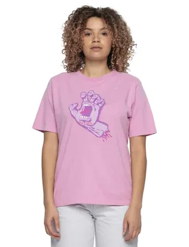 T-shirt à Manches Courtes Rigid Screaming Hand Rose Wash S - Santa Cruz - FashionsVida