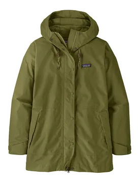 Women's Outdoor Everyday Rain Jacket - Caper Green - Patagonia - FashionsVida