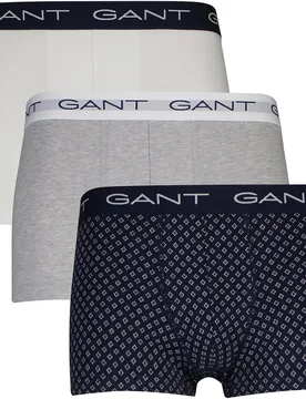 Paquete de tres bóxers con microestampado - Gant - FashionsVida