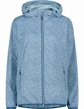 Woman jacket rain fix hood chubasquero mujer Azul (38) - CMP - FashionsVida
