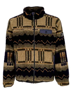 Giubbotto Pile Uomo Insaneia Jacket Khaki - Iriedaily - FashionsVida