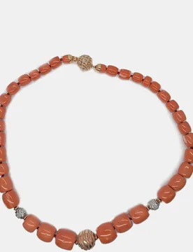Collar de oro, diamante y - Romo Designs - FashionsVida
