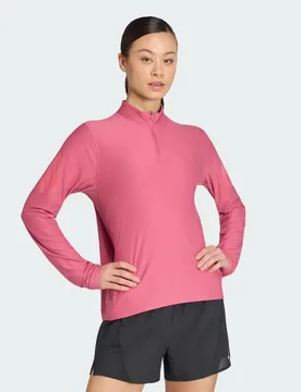 Pullover adi365 Iconic Running 1/2 Zip S Dual Magenta - Adidas - FashionsVida