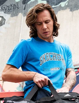 T-Shirt Prestige Tee Bluette S - Skechers - FashionsVida