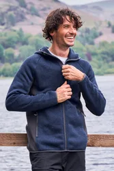 Treston Mens Hooded Fleece - Navy - Navy - Size: S