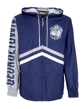 Giacca a Vento Uomo Ncaa Undeniable Full Zip Windbreaker Geohoy Navy - Mitchell & Ness - FashionsVida