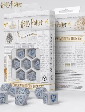 Harry Potter - Modern Dice Set: Ravenclaw White - Q Workshop - FashionsVida