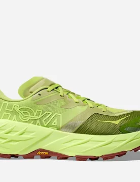 Men's Speedgoat 7 Trail Shoes in Kiwi/Neon Yuzu, Size 9 - HOKA - FashionsVida