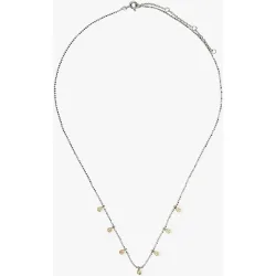 Collar de plata de ley con circonitas decorativas