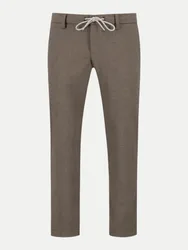 Slim-Fit Flanellhose JUMP Herringbone Braun 38/34