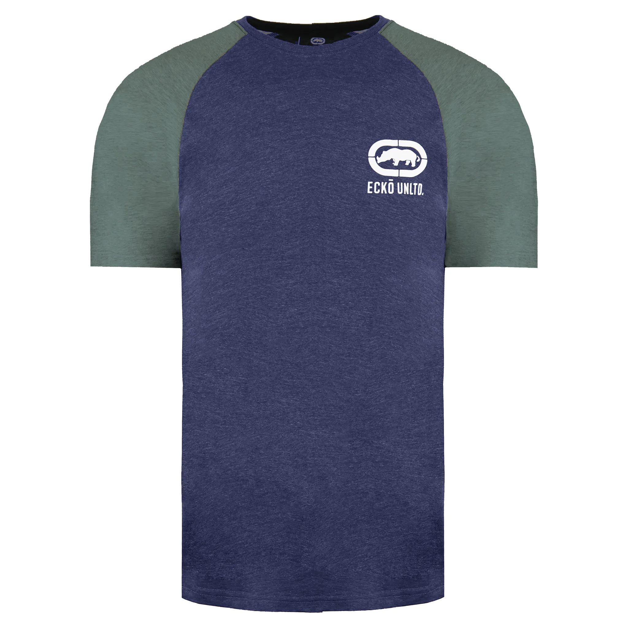 Shadow Mens Navy Marl T-Shirt Cotton - Size Small - Ecko Unltd. - FashionsVida