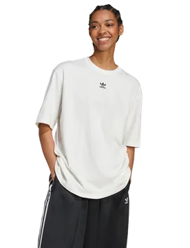 Essentials Boyfriend T-shirt Women T-Shirts - White - Size XXL (24-26) - Cotton Jersey - White - Size: 2X-Large - Adidas - FashionsVida