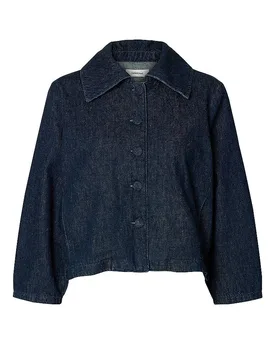 Jeansjacke SLFRELAXED HANNY dunkelblau 38 damen - SELECTED FEMME - FashionsVida