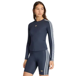 Stripes Women T-Shirts - Blue - Size S (8-10) - Poly Mesh - Blue - Size: Small