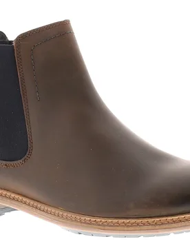 Justin Chelsea Leather Mens Brown Boots - Size Uk 9 - Hush puppies - FashionsVida