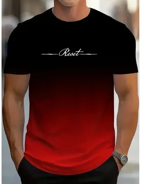 D Print Reset Sports Quick-dry Breathable Men T-shirt Casual Street Outdoor Running Fitness Short-sleeve Summer Top Clothing - Aliexpress - FashionsVida