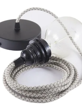 Cables Lampe Suspendue Pendel Pour Abat-jour Rd64 Lozenge 2 M Anthracite / Black One Size - Creative - FashionsVida