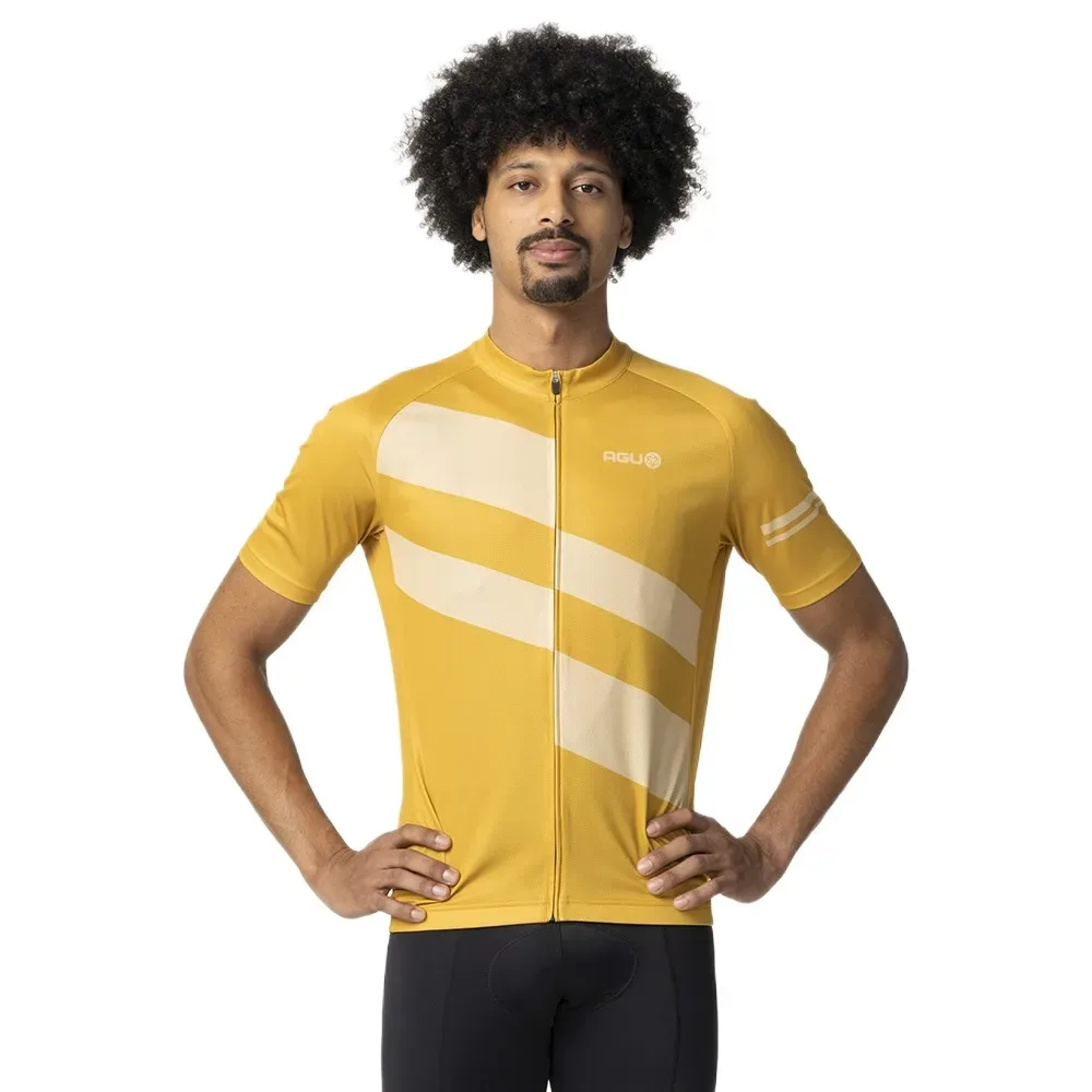 Maillot à Manches Courtes Diagonal Stripes Essential - AGU - FashionsVida
