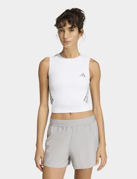 Womens Canotta Da Running Adi365 Iconic Crop - Bianco, bianco bianco Donna taglia XL - Adidas - FashionsVida