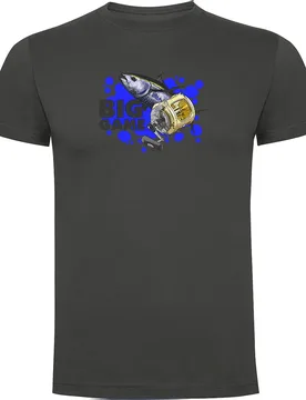 Big Game Short Sleeve T-shirt Dark Grey L Men - Kruskis - FashionsVida