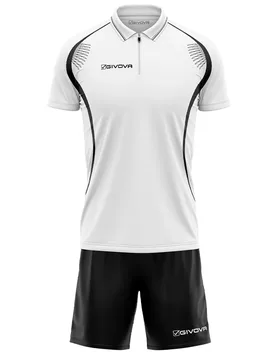 Ensemble à Manches Courtes Easy White / Black 3XL Homme - Givova - FashionsVida