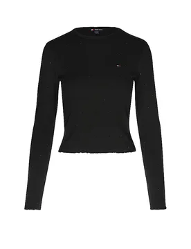 Langarmshirt schwarz S Damen - TOMMY JEANS - FashionsVida