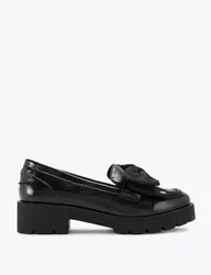 Maple Bow Loafers Black female