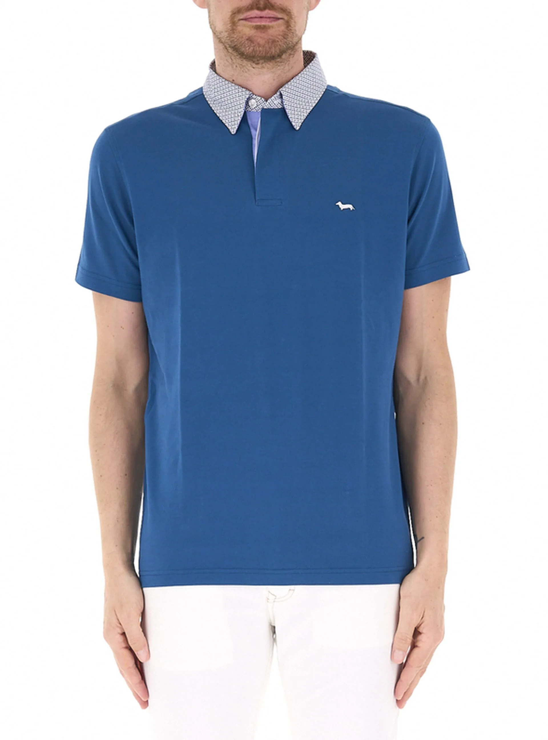 Polo maniche corte BLU L - Harmont & Blaine - FashionsVida