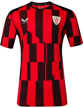 T-shirt à Manches Courtes Avant-match Athletic Club Bilbao 26/27 Racing Red / Black S - Castore - FashionsVida