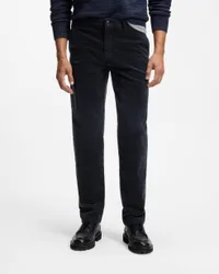 Mens Logo Detail Trousers In Navy Cotton - Size 34w/32l