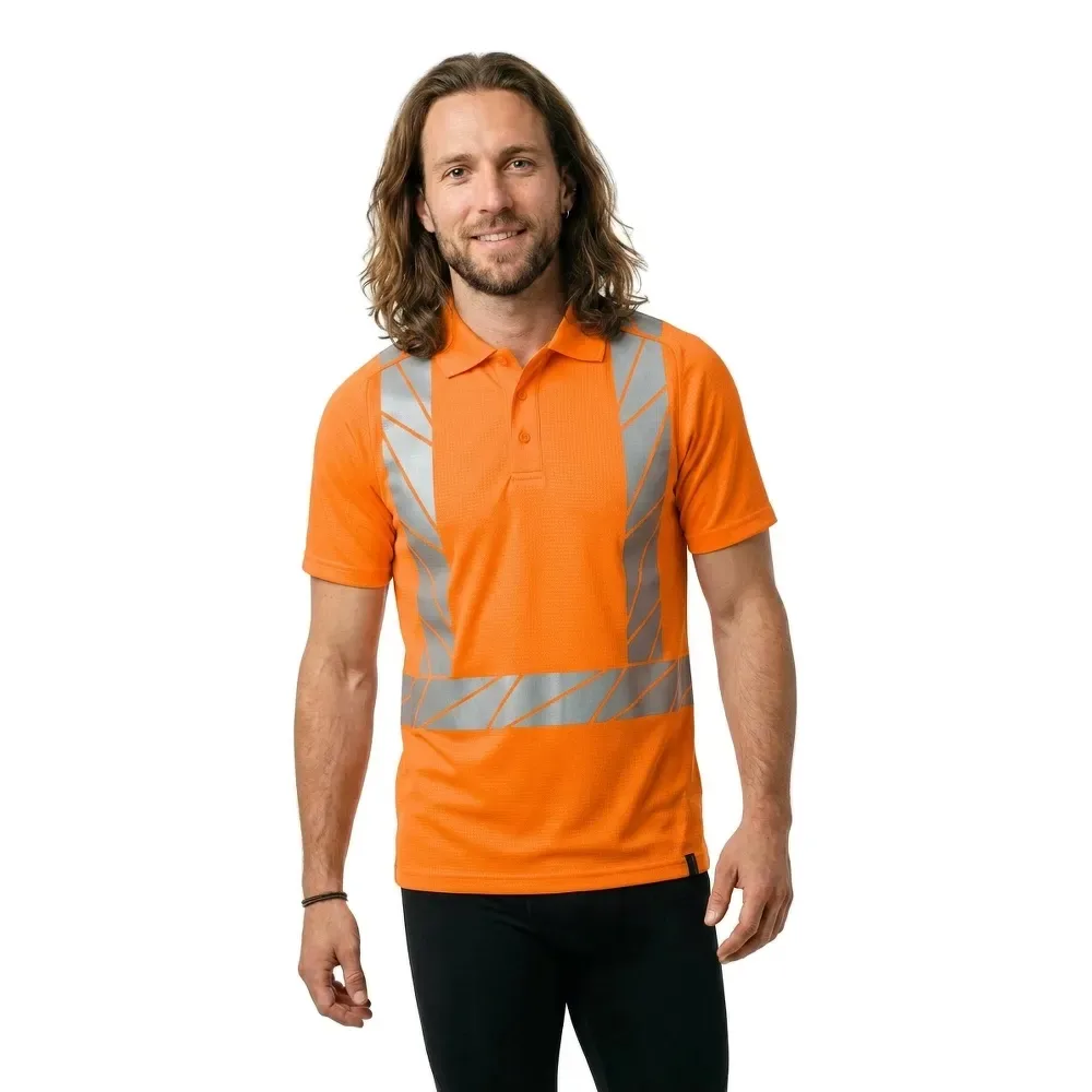 Polo à Manches Courtes Accelerate Safe 22183 Hi-Vis Orange 5XL - MASCOT - FashionsVida