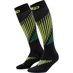 Core Run Merino 3.0 Laufsocken Tall Damen BLACK/LIME Gr. 2