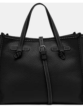 Bolso bandolera de ni tamaño mediano en piel burbuja color oro y pochette en piel a juego - Gianni Chiarini - FashionsVida