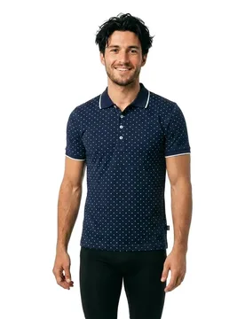 Manon Short Sleeve Polo SR Navy S Men - Sea Ranch - FashionsVida