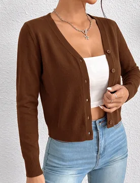 Cárdigans ligeros para mujer Petite L - Shein - FashionsVida