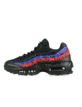 Scarpa Bassa Donna Wmns Air Max 95 Prm Animal Black/black/habanero Red/racer Blue - Nike - FashionsVida