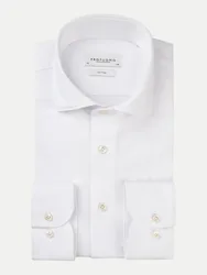 PROFUOMO Knitted-Hemd Weiß 44