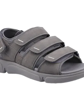 Mens Raul Sandals (Grey) - Size Uk 8 - Hush puppies - FashionsVida