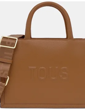Bolso mediano con cierre de cremallera y doble asa - Tous - FashionsVida