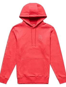 Troy Designs Felpa Con Cappuccio Peace Out Scarlet - Lee - FashionsVida