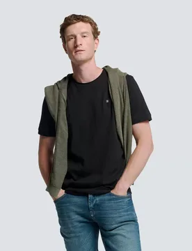 XXL T-Shirt Crewneck Slub male - XXL - FashionsVida