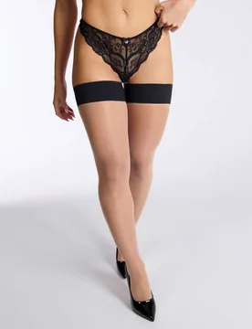 Denier Plain Hold-Ups Black Mix female - Boux Avenue - FashionsVida