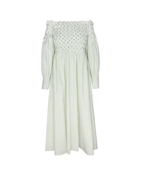 Mididress LIA verde 34 - Armargentum - FashionsVida