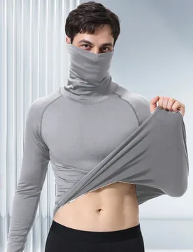 New Men's Long-sleeved Cycling Jersey Quick Dry Breathable Spring Bicycle Jersey Racing Clothing MTB Jersey Man With Face Shield - Aliexpress - FashionsVida