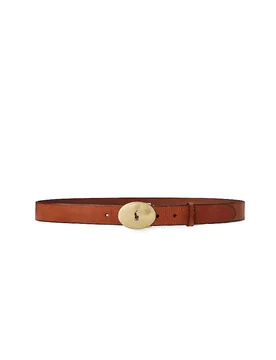 Cinturón de cuero marrón L - Ralph Lauren - FashionsVida