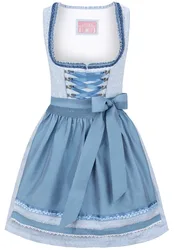 Dirndl Lilly (hellblau, Gr. 34) von Wiesnwuid für Damen, 100% Baumwolle