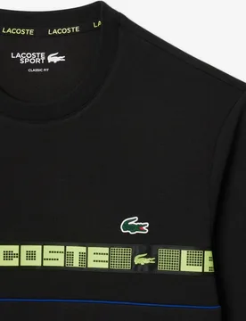 Sudadera de hombre de tenis de rayas con detalles de marca en blanco - Lacoste - FashionsVida